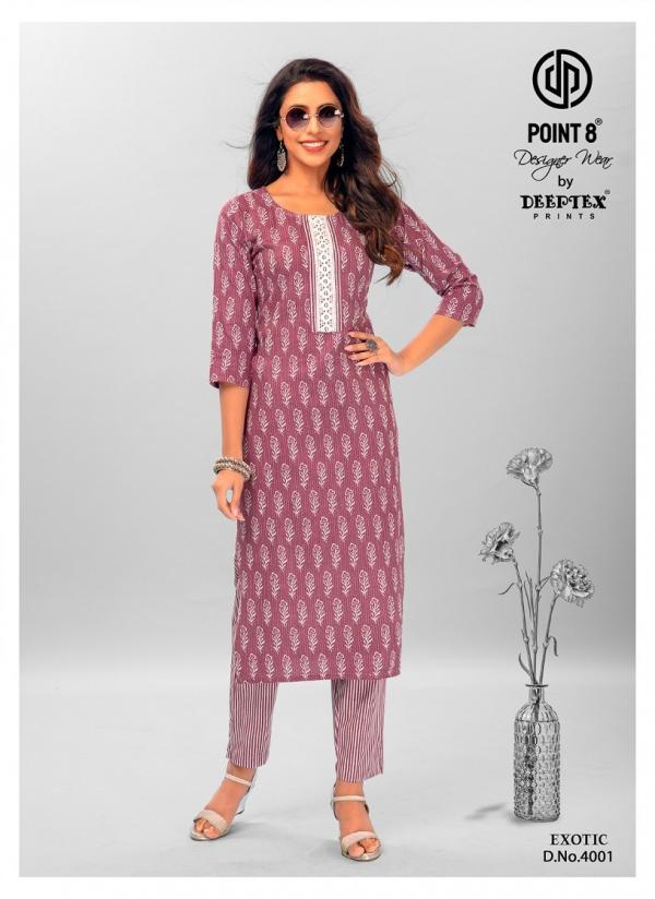 deeptex exotic vol 4 Casual Wear Kurti With Pant Collection